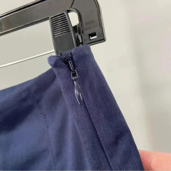 NWT Jonathan Simkhai Chase Front Slit Cotton-blend Pants Midnight size 6 - Picture 7 of 12